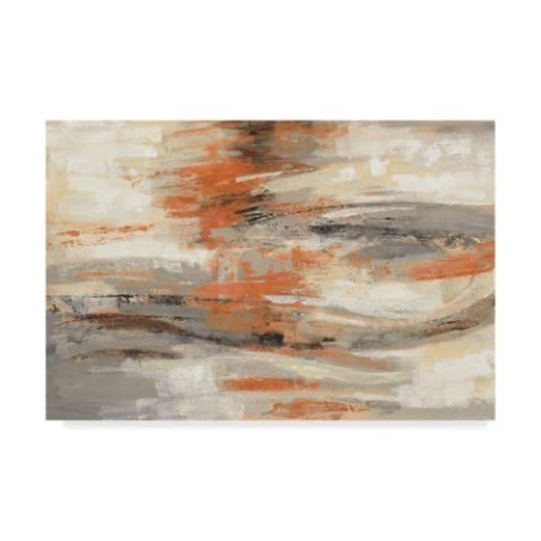 Silvia Vassileva 'Golden Dust Crop Orange' Canvas Art, 16x24, Trademark Fine Art, Mfr#: WAP06853-C1624GG